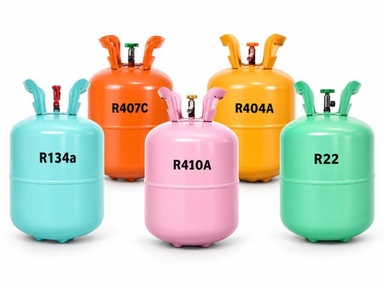 کپسول‌های گاز مبرد R134a، R404A، R407C، R22 و R410A